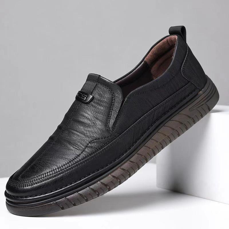Men’s Trendy Daily Wear Casual Shoes – Stylish Black Lace-Up Sneakers