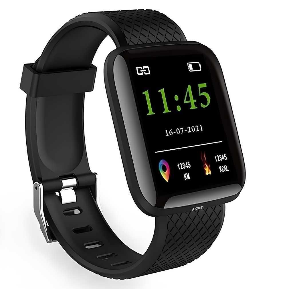 ID116 Plus Color Screen Smart Watch & Fitness Tracker: All-in-One Heart Rate, Blood Pressure, Pedometer, and Sleep Monitor