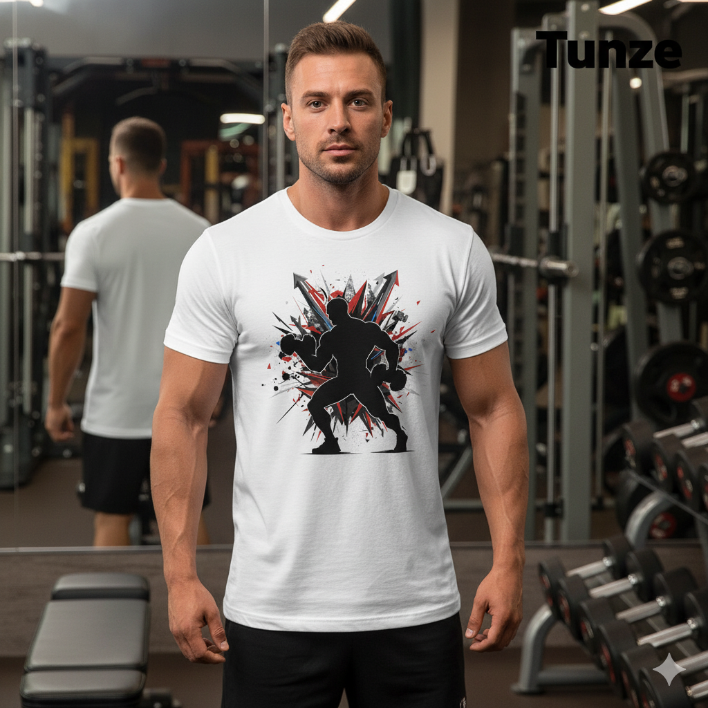 Unisex Cotton Gym T-Shirt – Breathable, Everyday Comfort