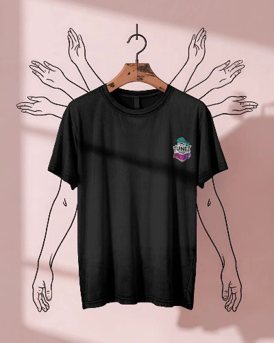 Tunez Classic Black T-Shirt – Minimal Streetwear Style
